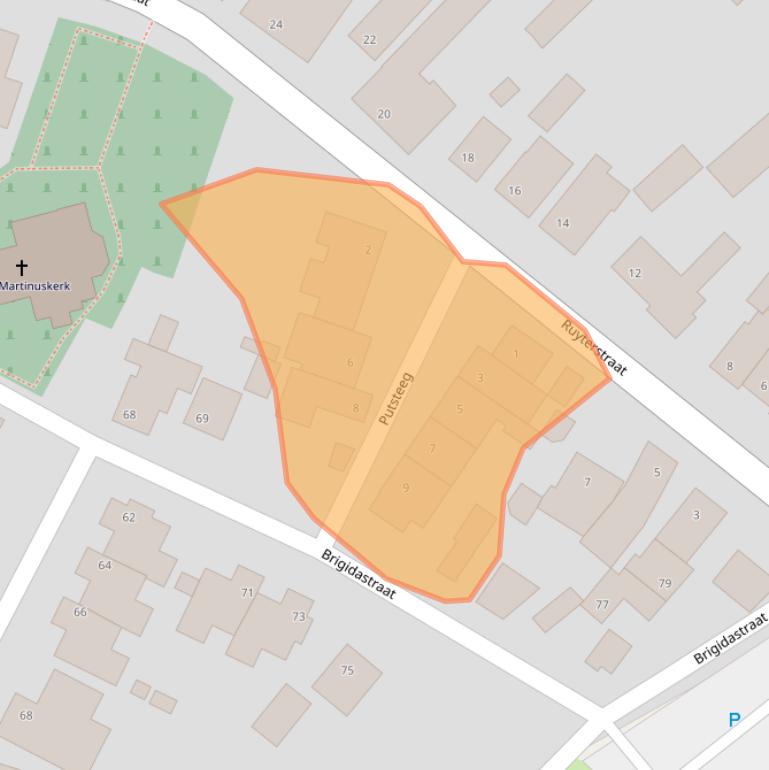 Kaart van postcodegebied 6223GZ.