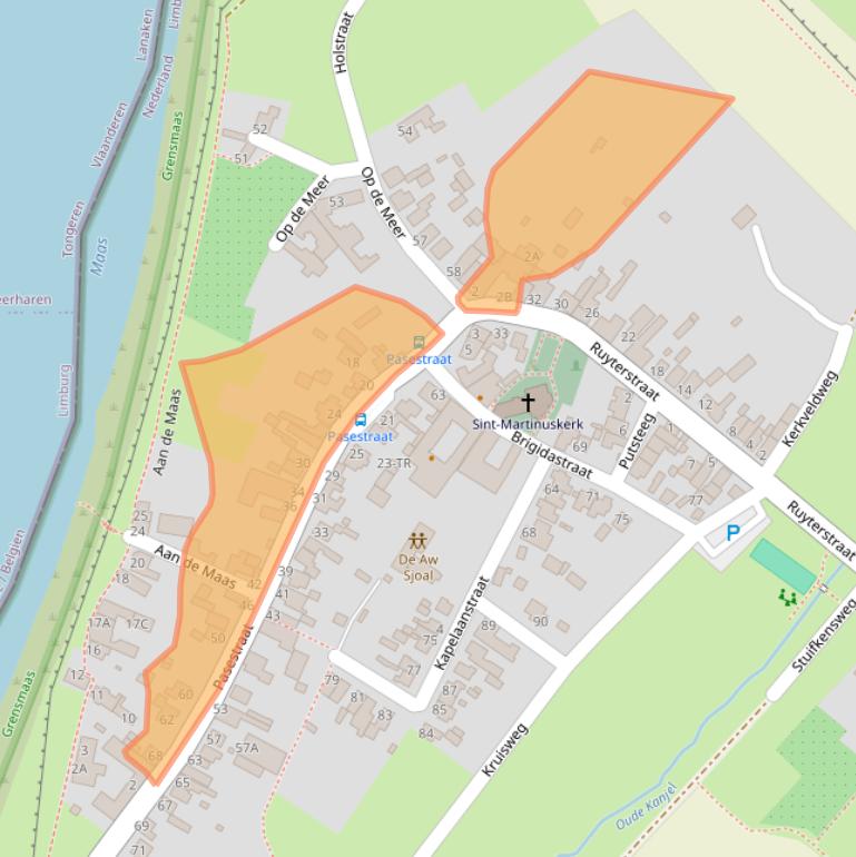 Kaart van postcodegebied 6223HB.