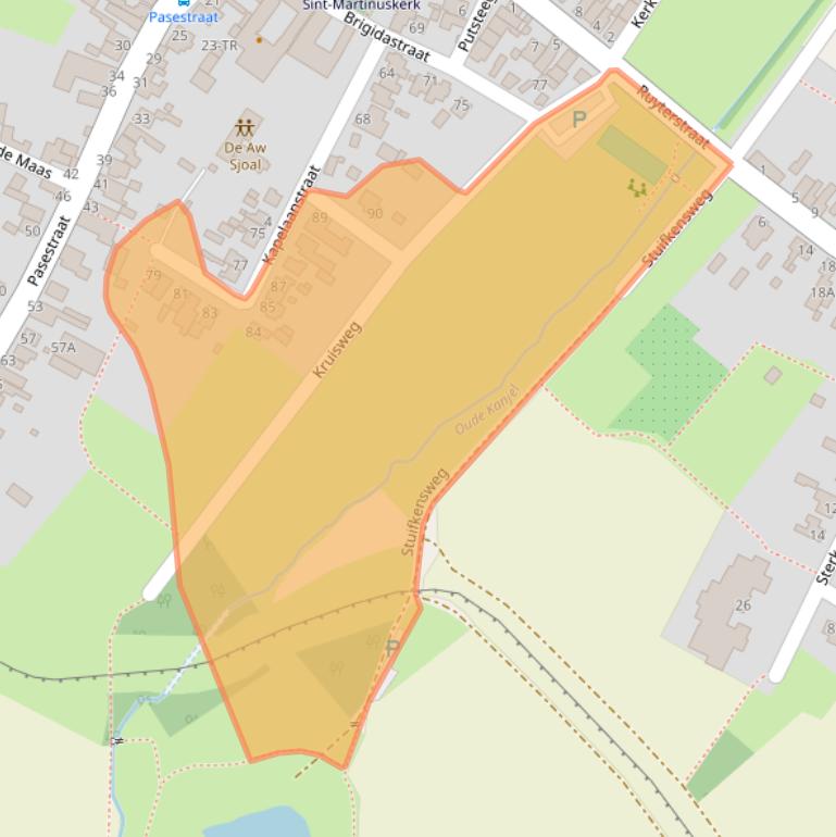 Kaart van postcodegebied 6223HG.