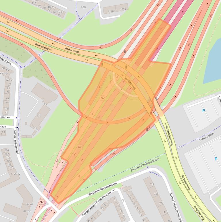 Kaart van postcodegebied 6224AA.