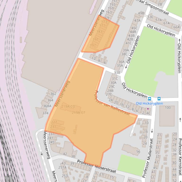 Kaart van postcodegebied 6224AE.