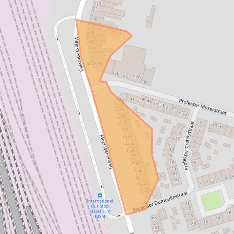 Kaart van postcodegebied 6224AG.