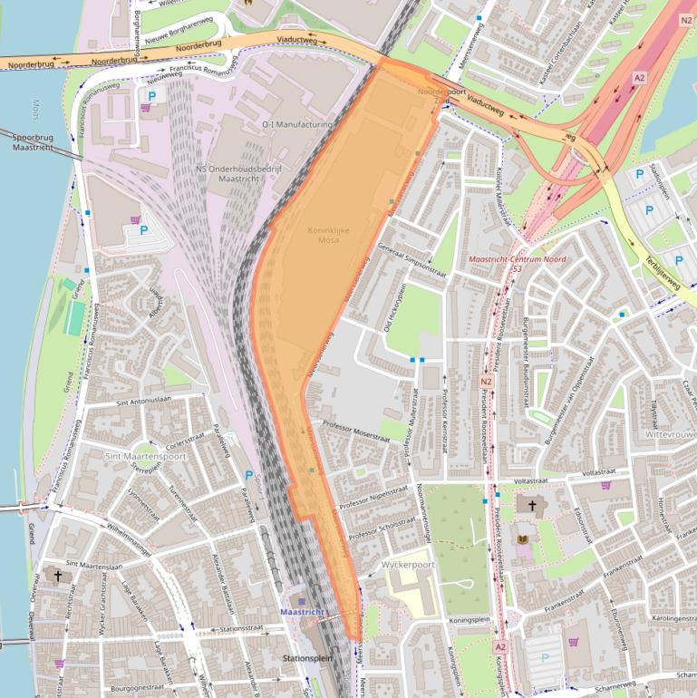 Kaart van postcodegebied 6224AL.