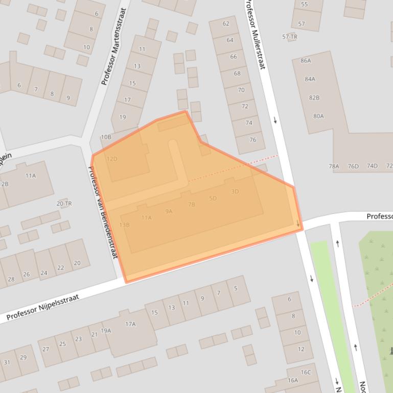 Kaart van postcodegebied 6224AM.