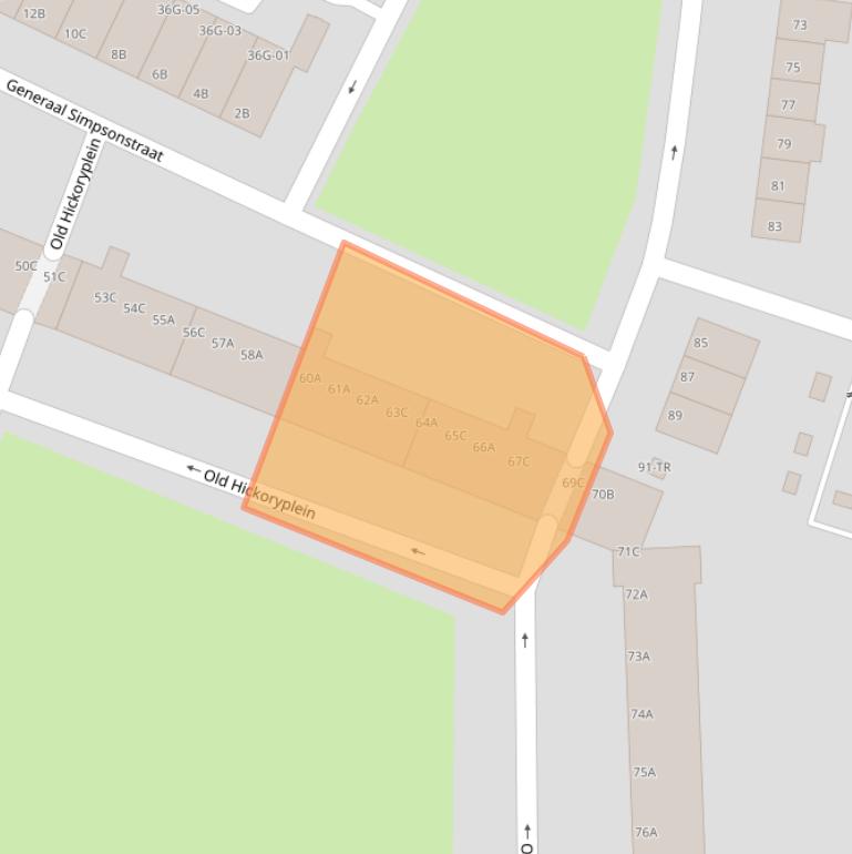 Kaart van postcodegebied 6224AW.