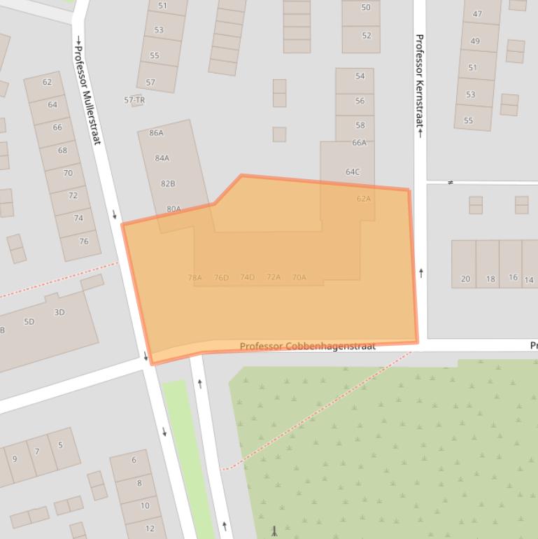 Kaart van postcodegebied 6224BB.