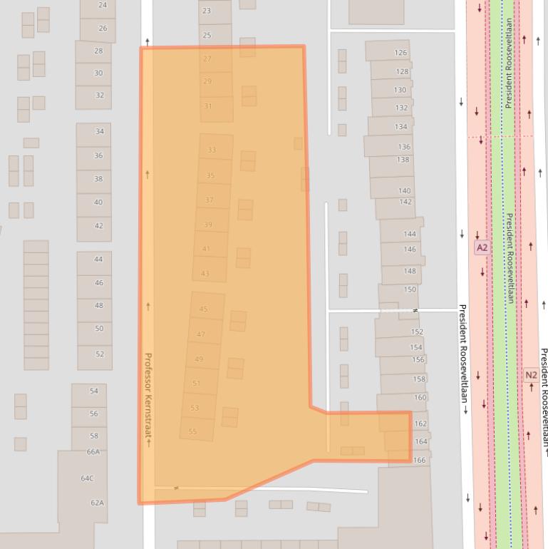 Kaart van postcodegebied 6224BH.