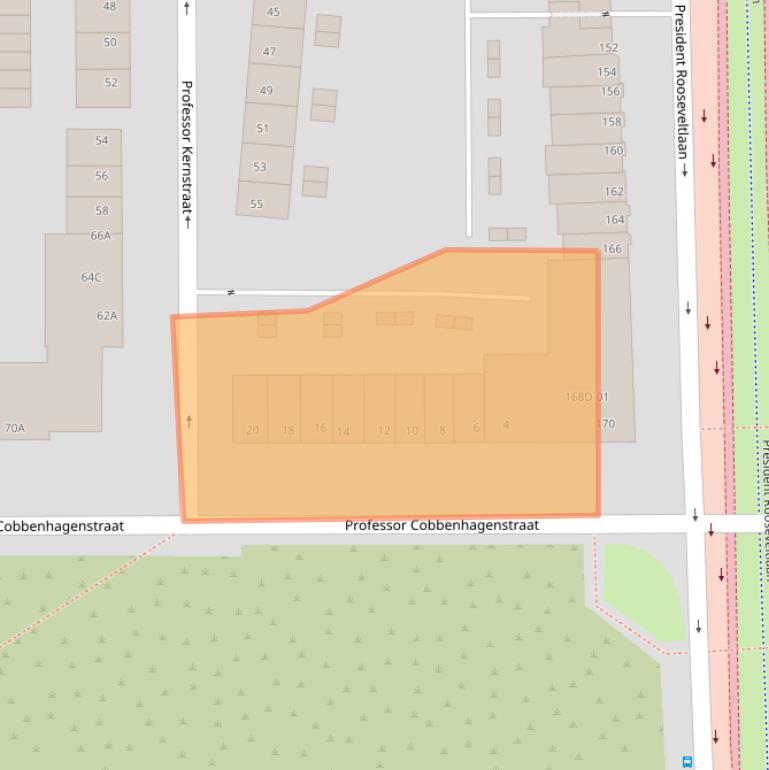 Kaart van postcodegebied 6224BJ.