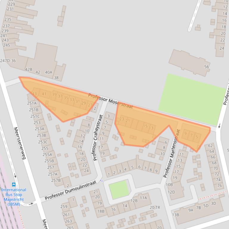Kaart van postcodegebied 6224BK.