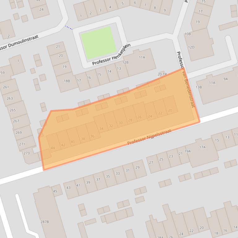 Kaart van postcodegebied 6224BT.