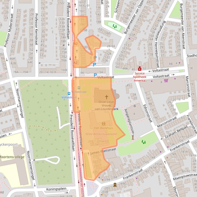 Kaart van postcodegebied 6224CP.