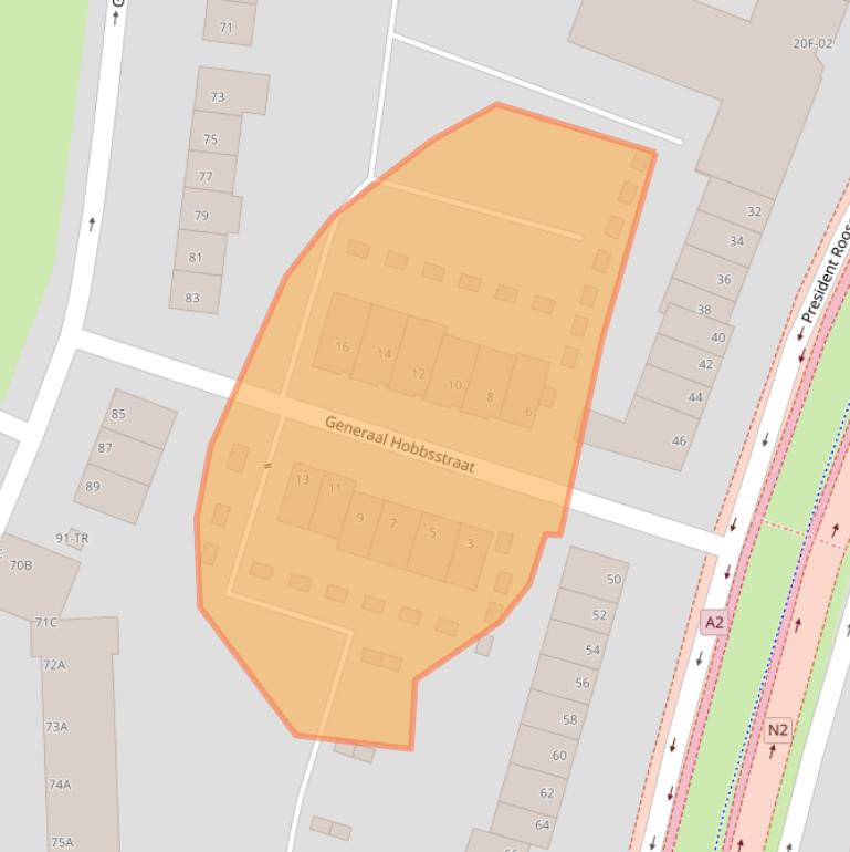 Kaart van postcodegebied 6224DW.