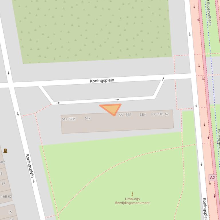 Kaart van postcodegebied 6224ED.