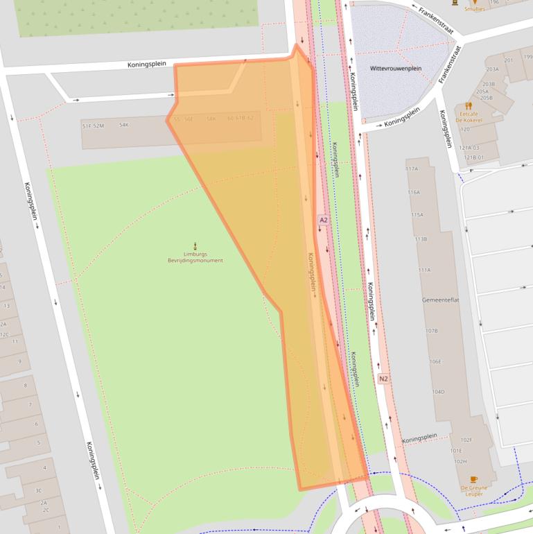 Kaart van postcodegebied 6224EG.