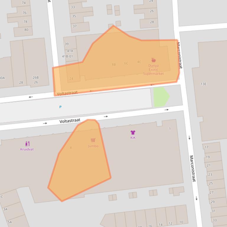 Kaart van postcodegebied 6224EL.