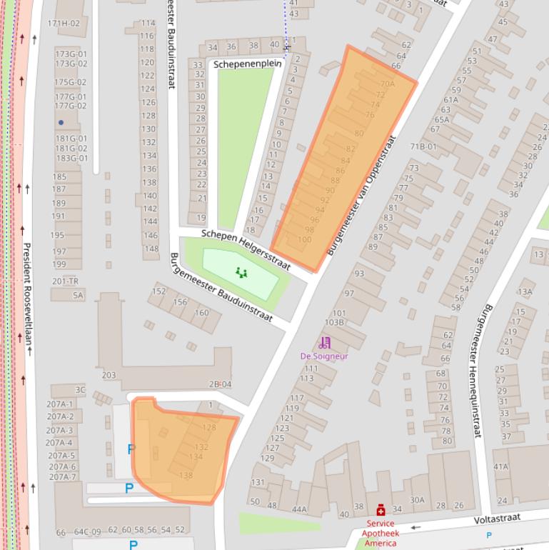 Kaart van postcodegebied 6224ET.