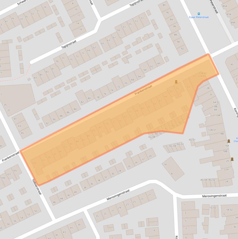 Kaart van postcodegebied 6224GL.