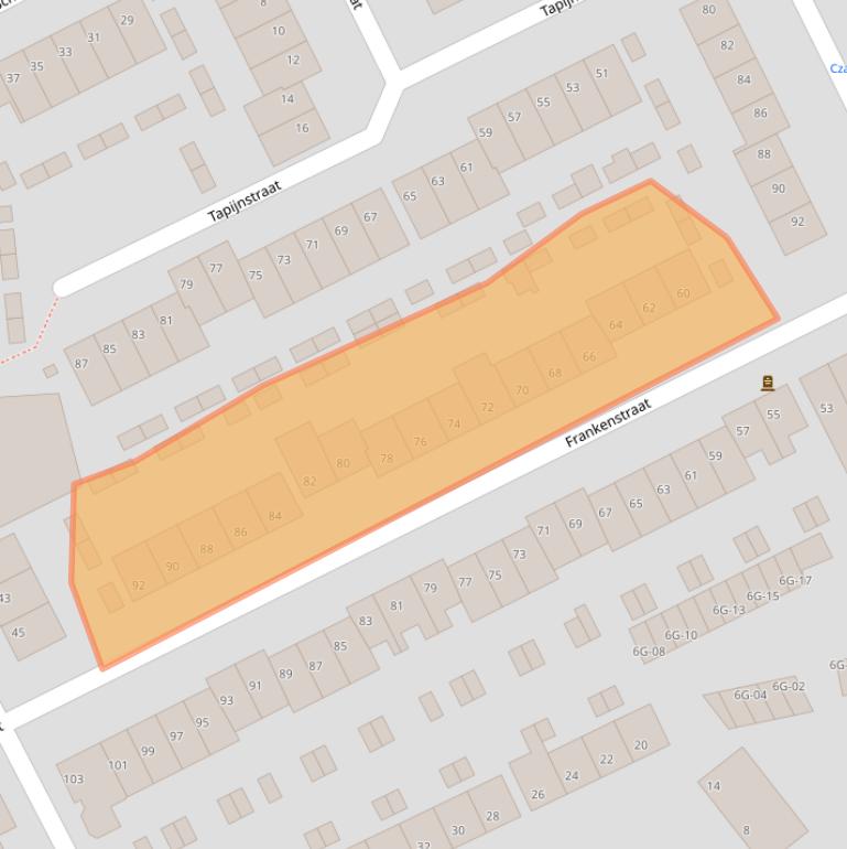 Kaart van postcodegebied 6224GR.