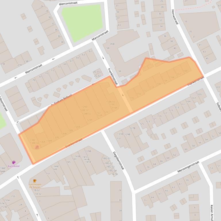 Kaart van postcodegebied 6224GS.