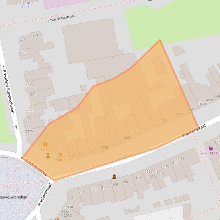 Kaart van postcodegebied 6224GV.