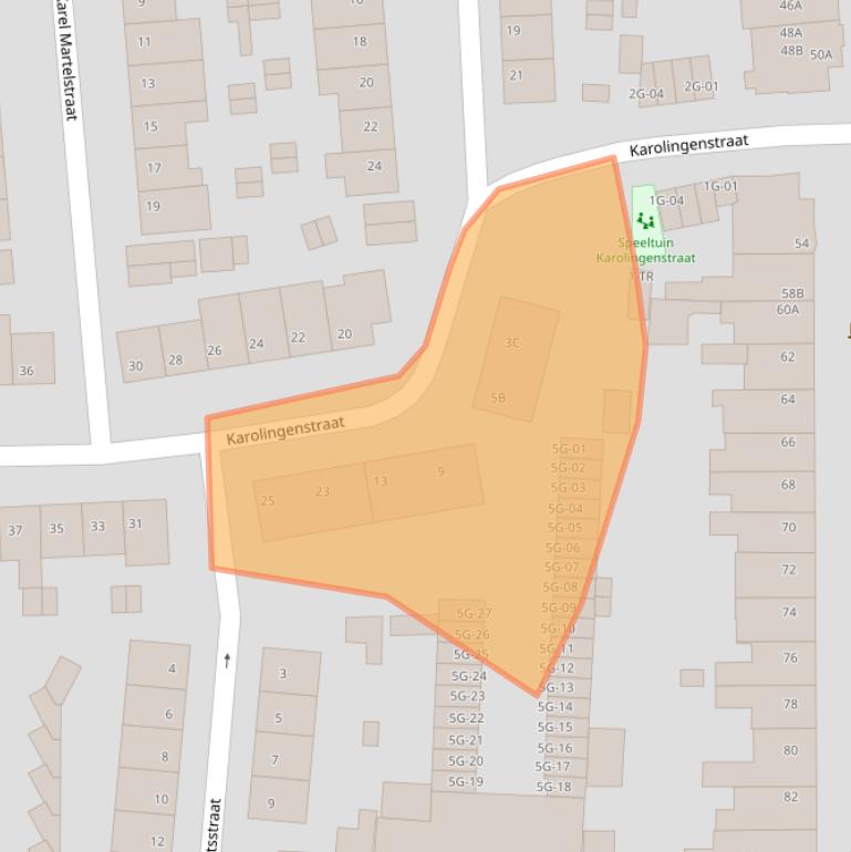 Kaart van postcodegebied 6224HM.