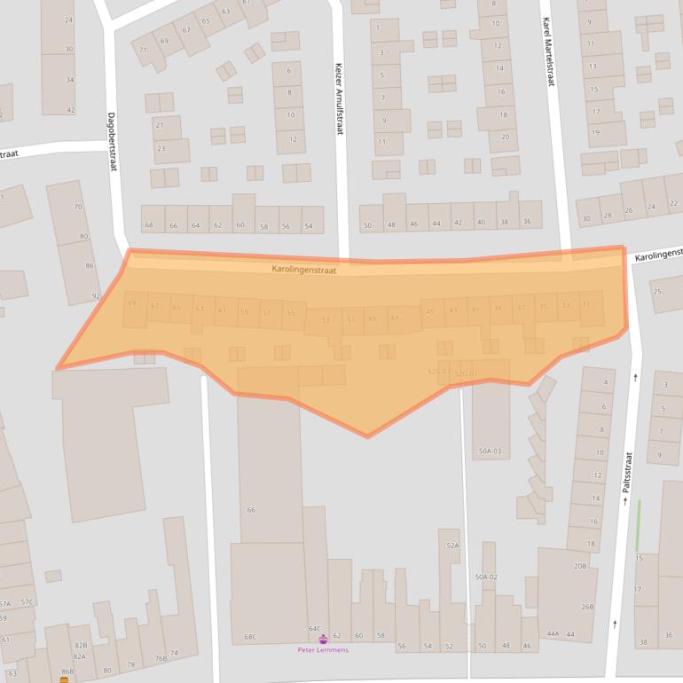 Kaart van postcodegebied 6224HN.