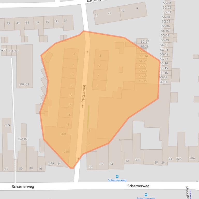 Kaart van postcodegebied 6224HR.