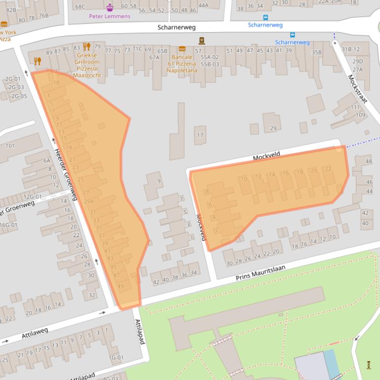 Kaart van postcodegebied 6224JL.