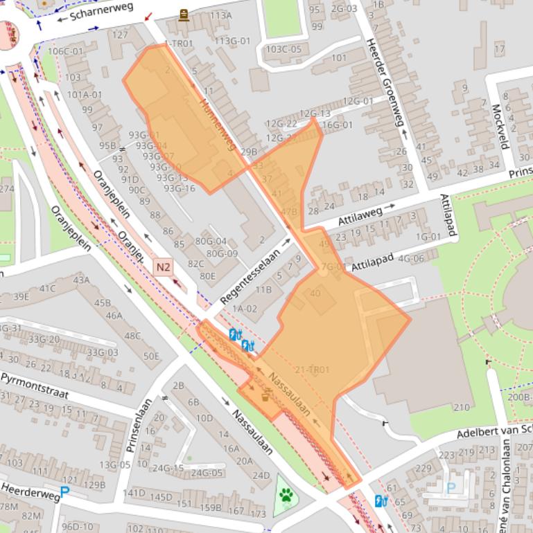 Kaart van postcodegebied 6224JP.