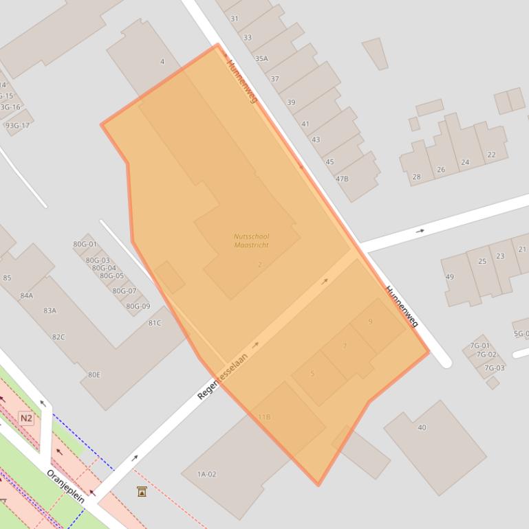 Kaart van postcodegebied 6224JR.