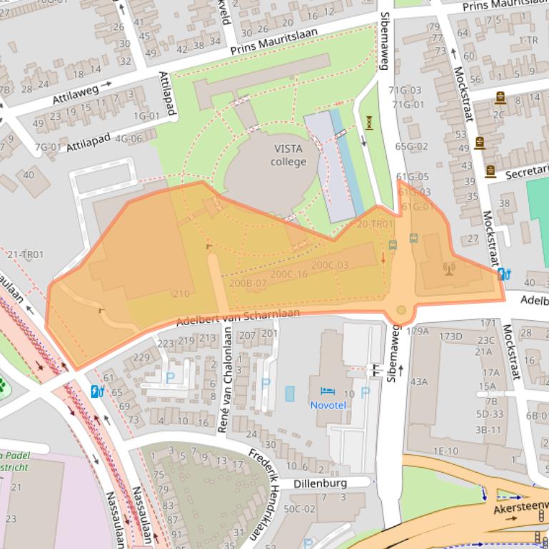 Kaart van postcodegebied 6224JX.