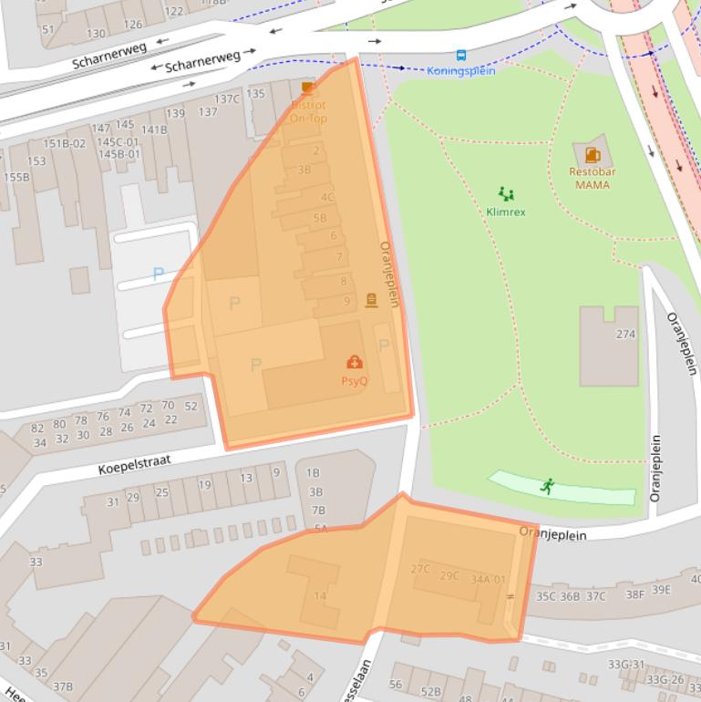 Kaart van postcodegebied 6224KD.