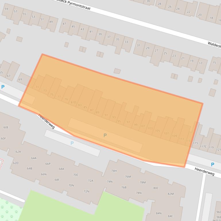 Kaart van postcodegebied 6224LB.