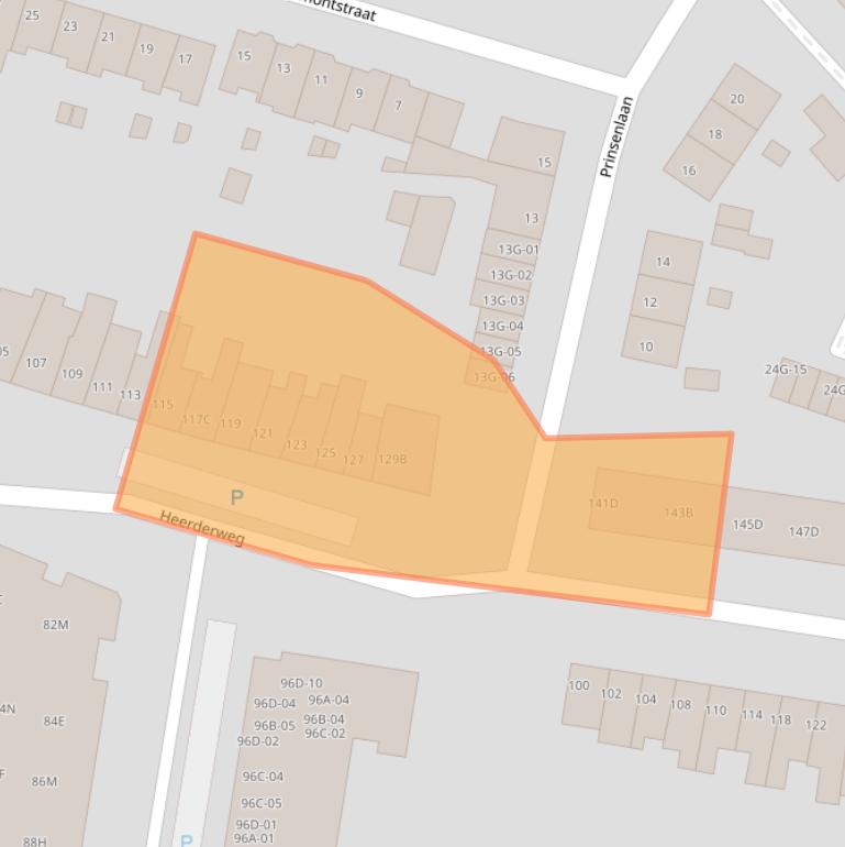 Kaart van postcodegebied 6224LC.