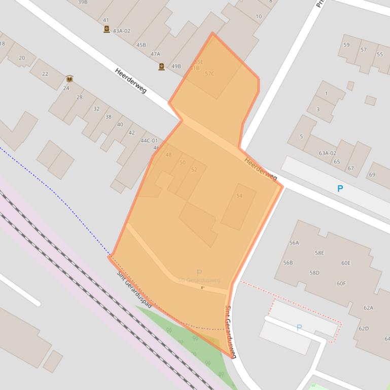 Kaart van postcodegebied 6224LG.