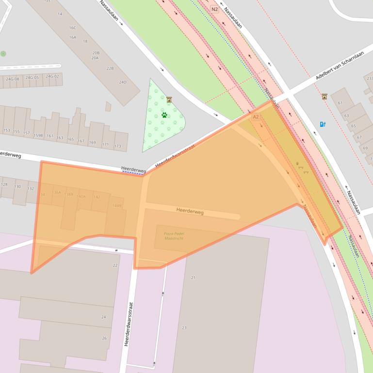 Kaart van postcodegebied 6224LJ.