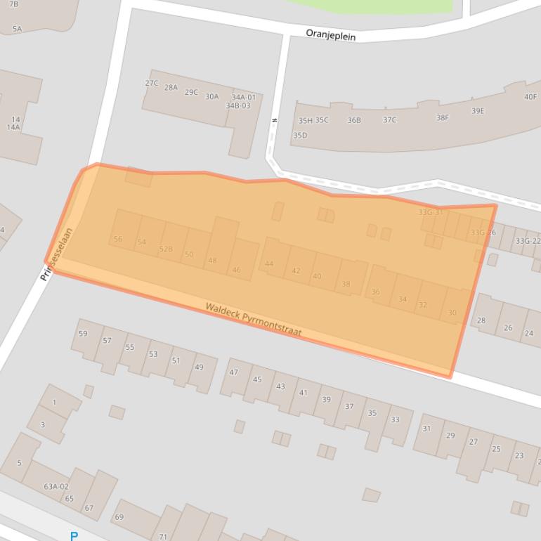 Kaart van postcodegebied 6224LP.