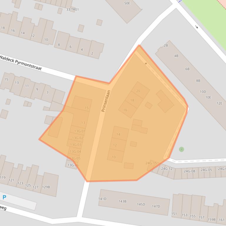 Kaart van postcodegebied 6224LR.