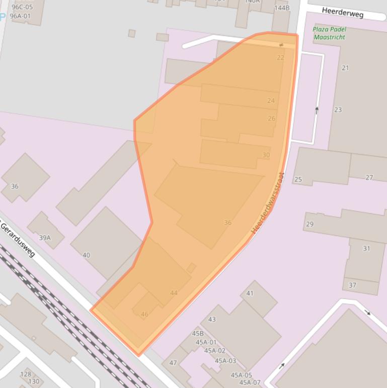 Kaart van postcodegebied 6224LT.