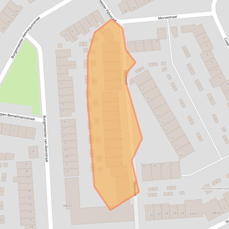 Kaart van postcodegebied 6224TB.