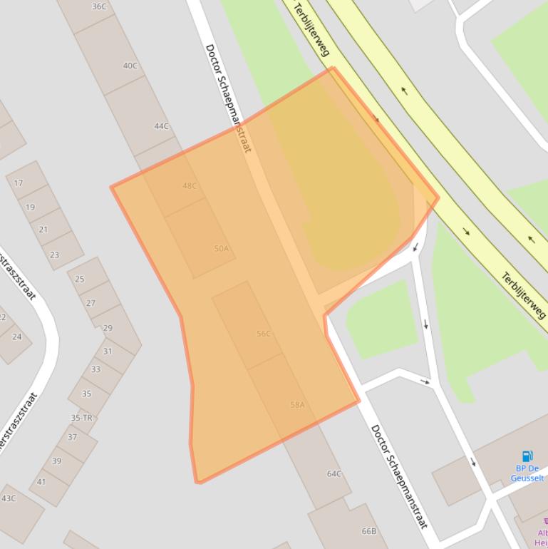 Kaart van postcodegebied 6224TW.