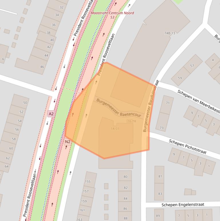 Kaart van postcodegebied 6224VZ.