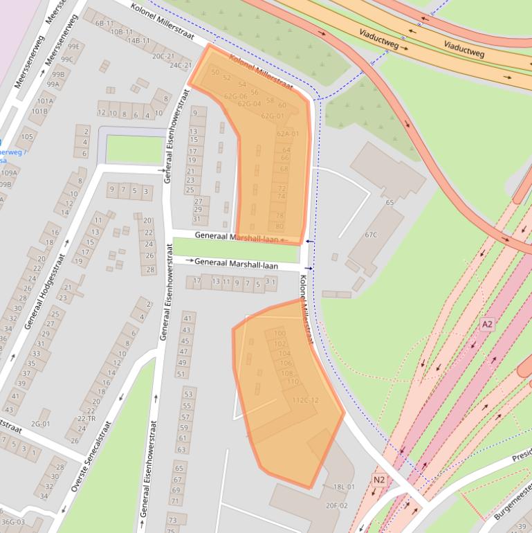 Kaart van postcodegebied 6224XP.