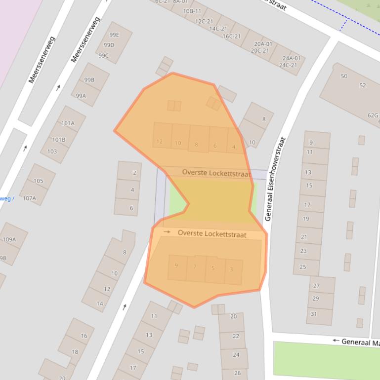 Kaart van postcodegebied 6224XS.