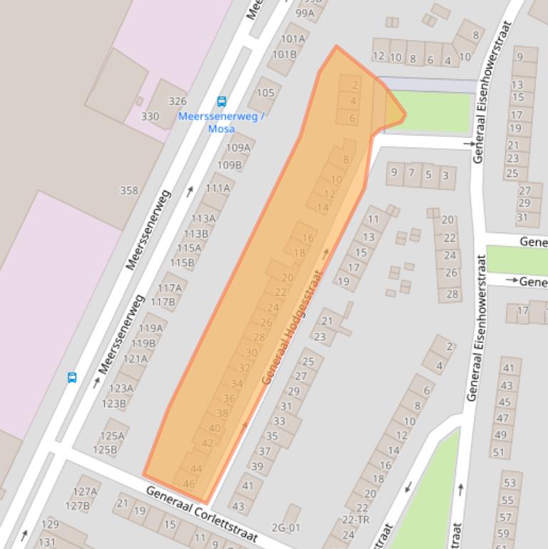 Kaart van postcodegebied 6224XW.