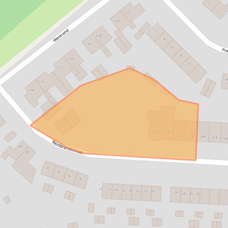 Kaart van postcodegebied 6225CA.