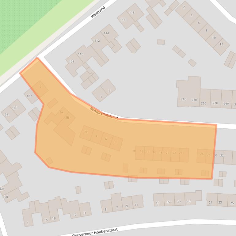 Kaart van postcodegebied 6225CC.