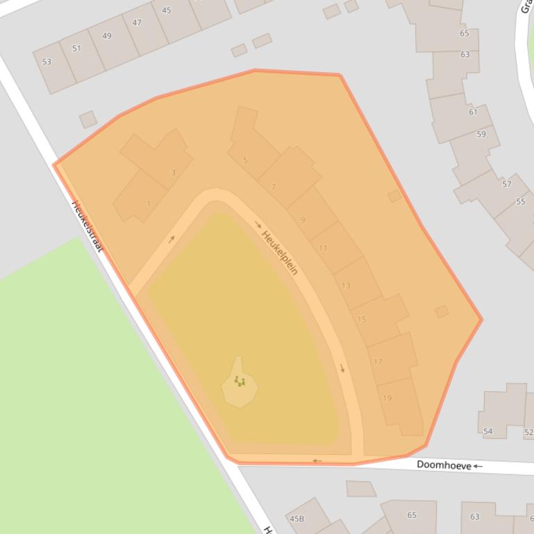 Kaart van postcodegebied 6225DE.