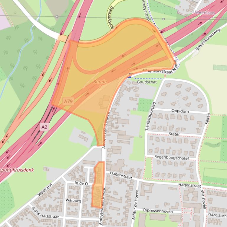 Kaart van postcodegebied 6225ED.