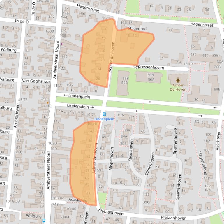 Kaart van postcodegebied 6225EK.